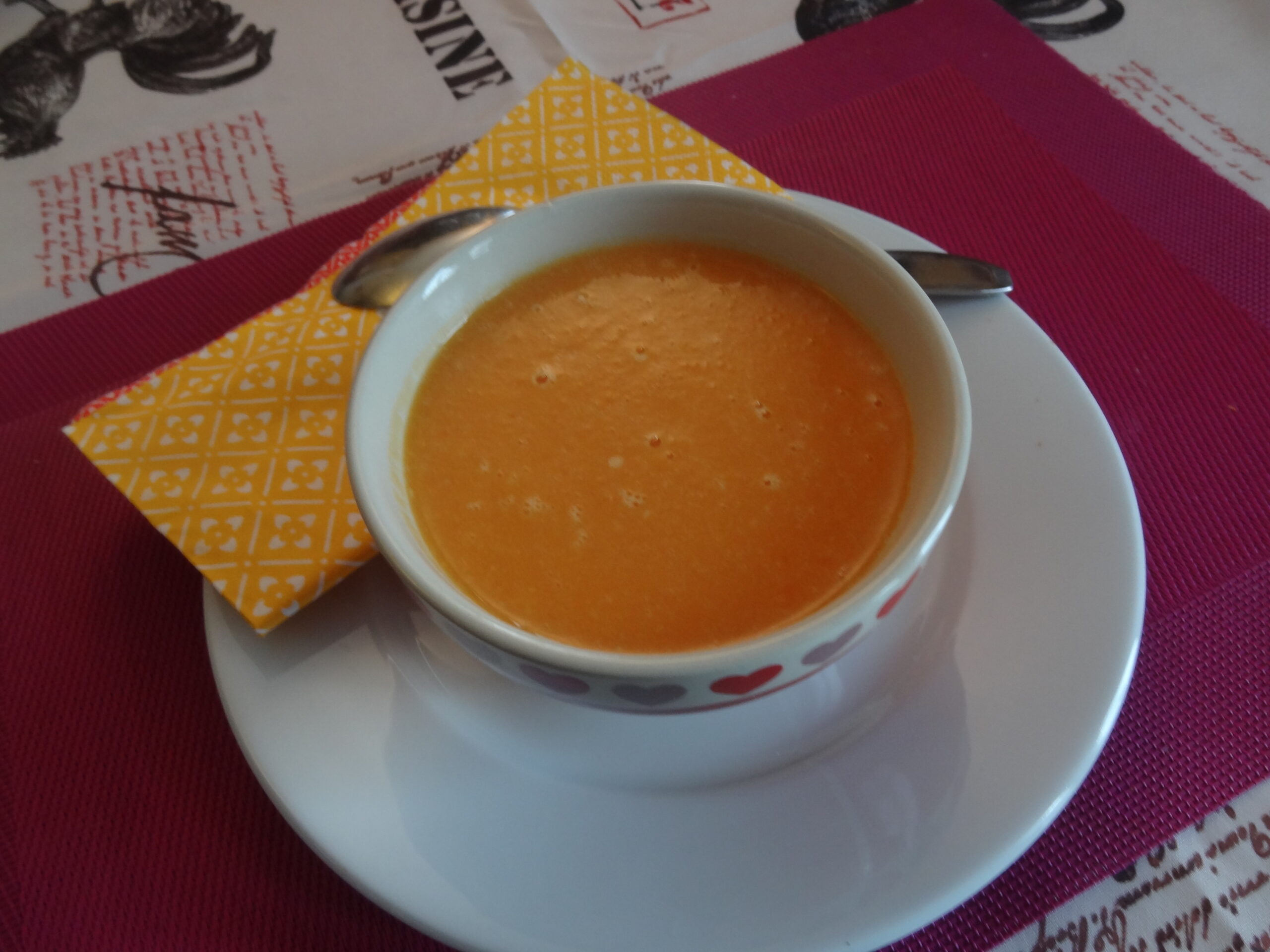 You are currently viewing POTAGE ORANGE SAVEUR NOISETTE