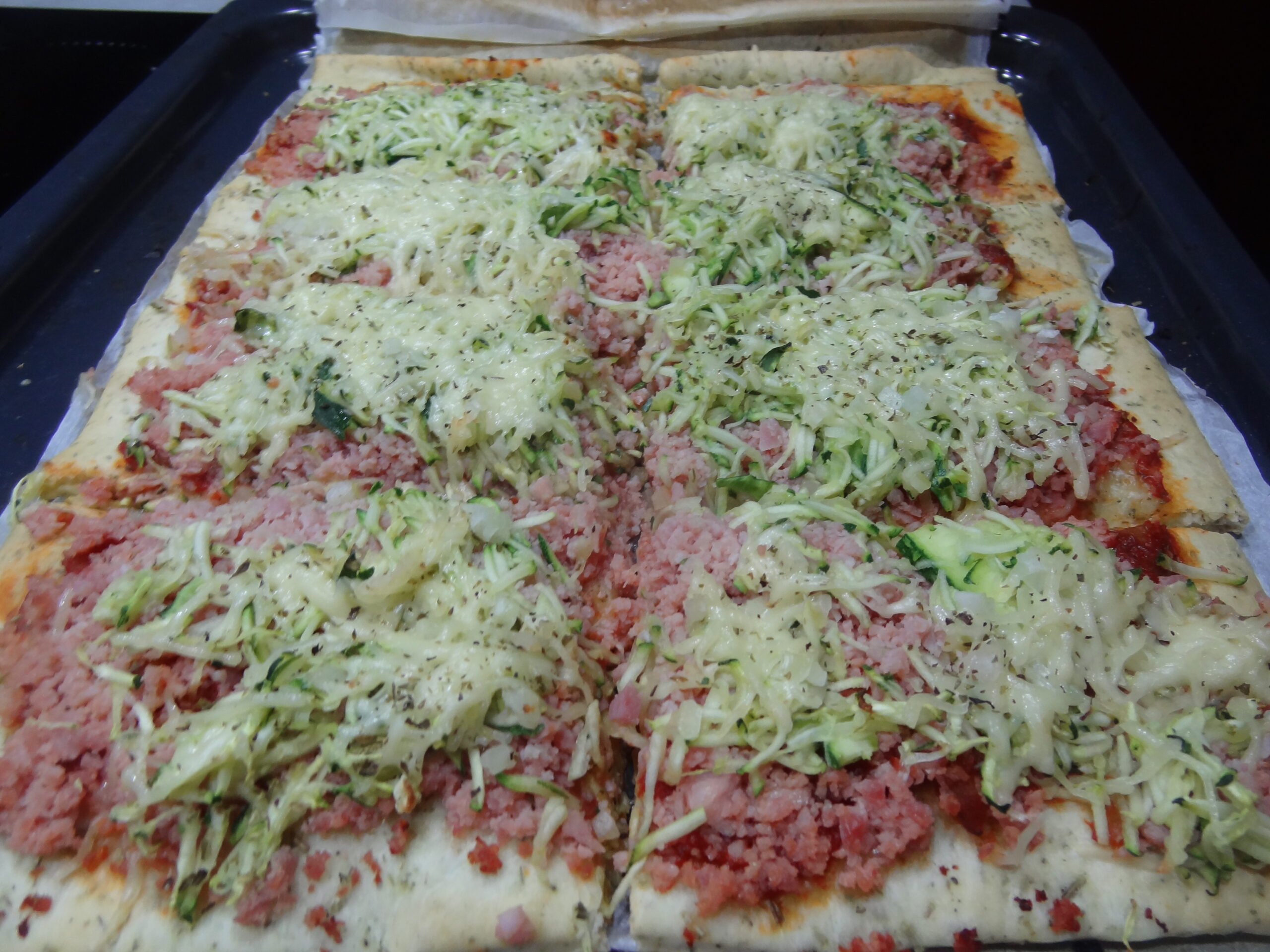 You are currently viewing PIZZA JAMBON COURGETTES A L ‘ORIGAN