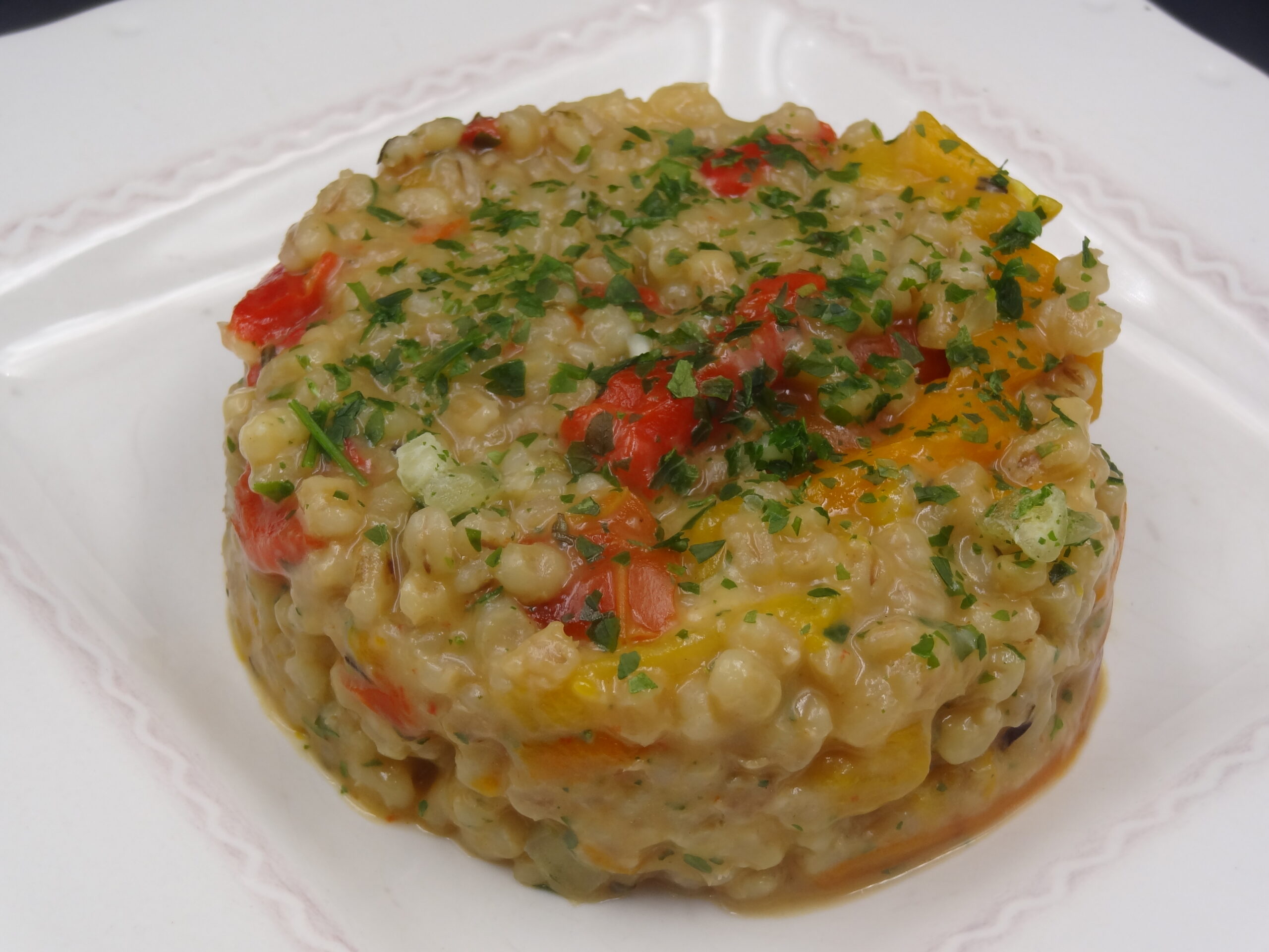 You are currently viewing RISOTTO D’ORGE PERLE AUX POIVRONS