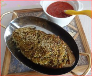 Lire la suite à propos de l’article AUBERGINE FARCIE AUX CEREALES ET A L&rsquo;AGNEAU