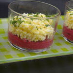 VERRINES BETTERAVE RICOTTA