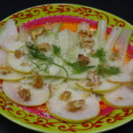 SALADE FENOUIL POIRE AUX NOIX
